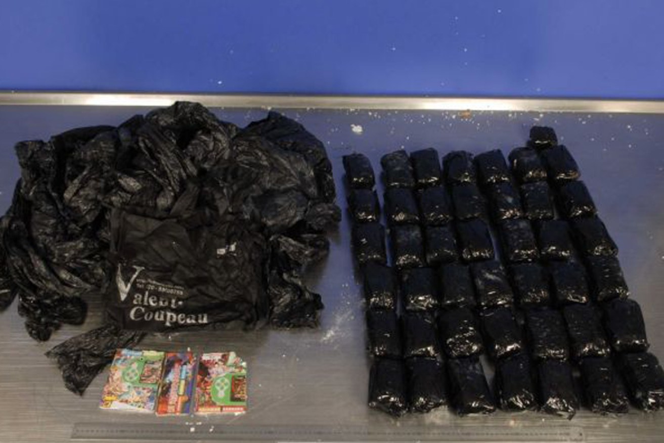 Police seized 10kg of ice en route to the Canberra suburb of Kaleen.