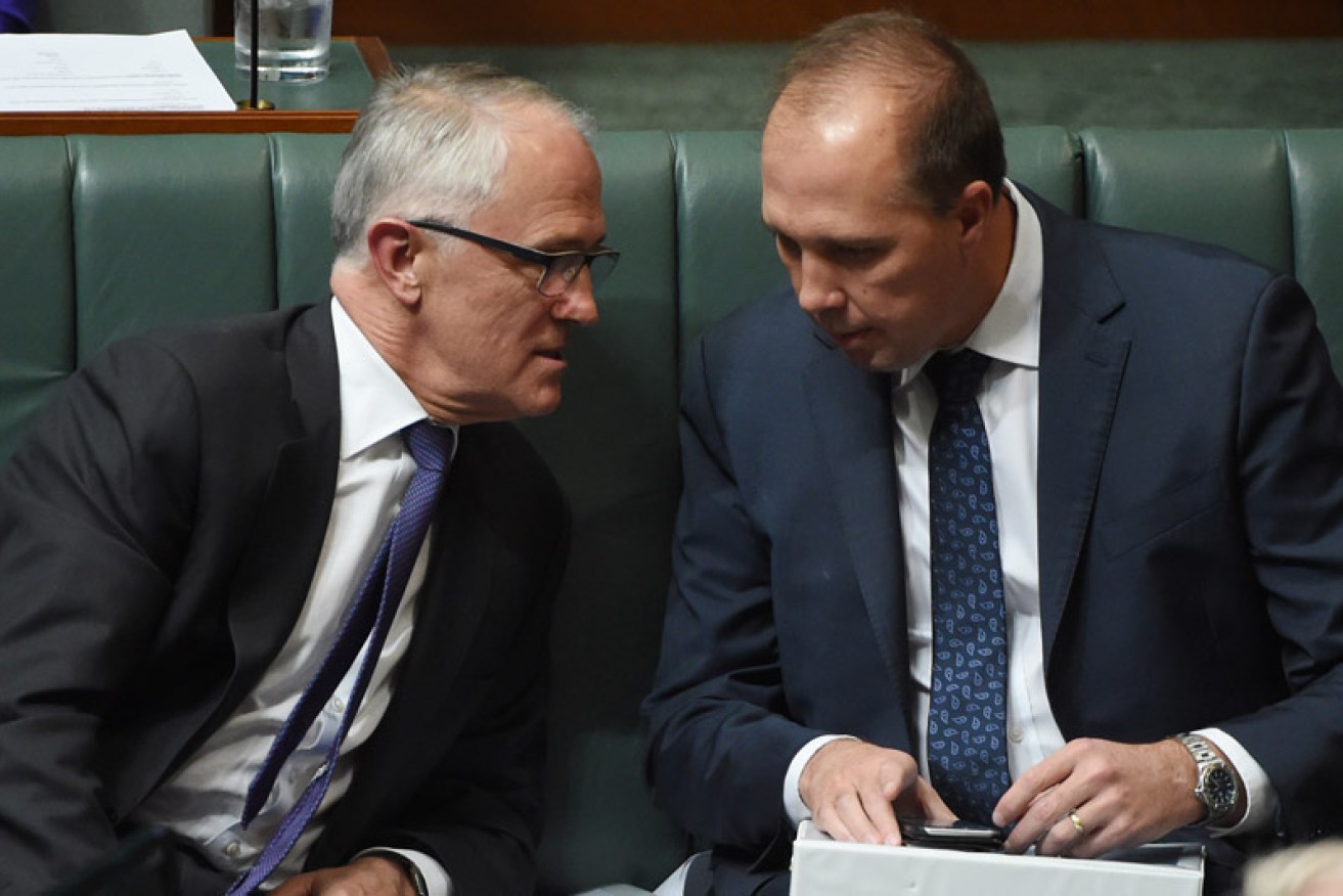 Malcolm Turnbull has had to clarify Peter Dutton's comments on white South African farmers. 