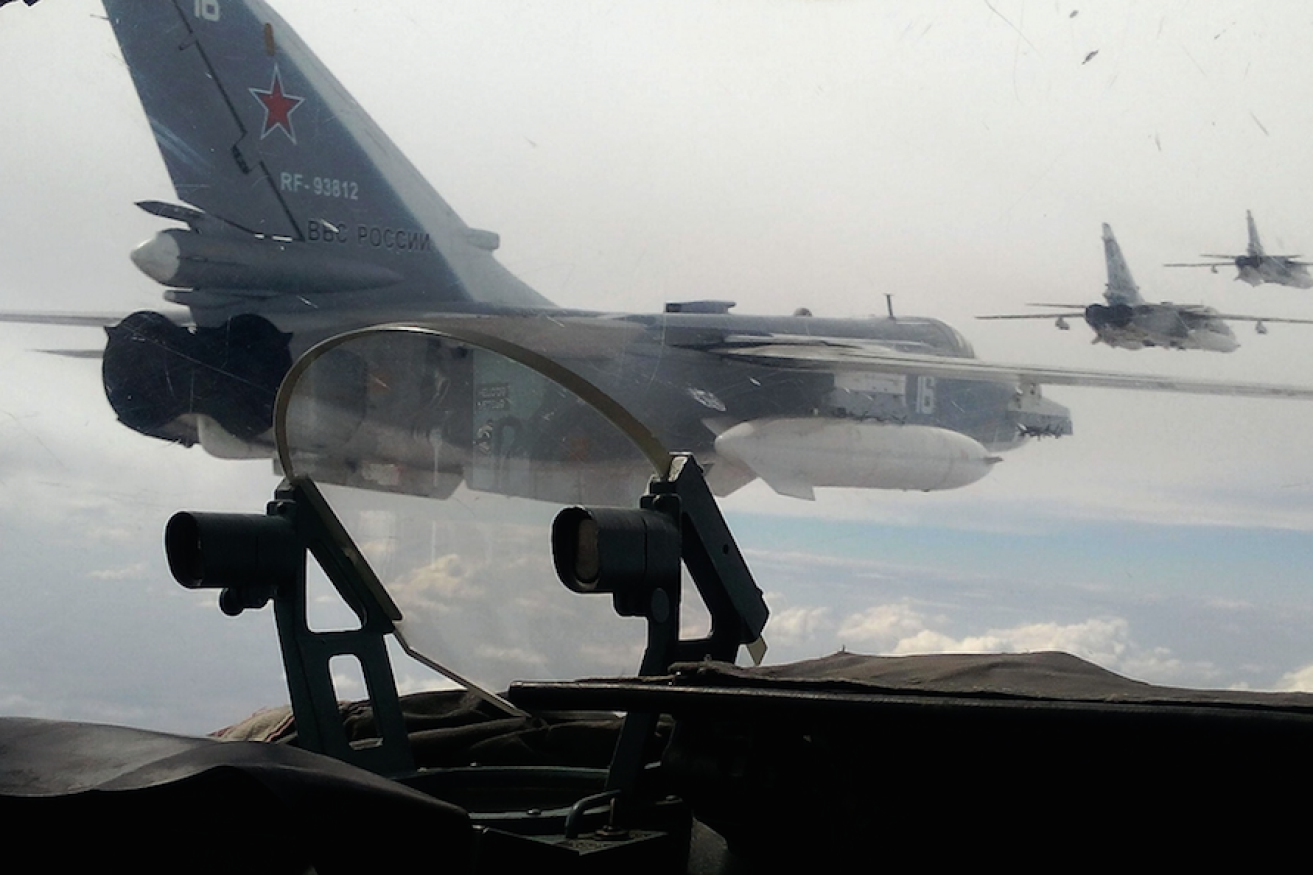 Russian SU-24 bombers are said to have been used for the strikes. Photo: Getty