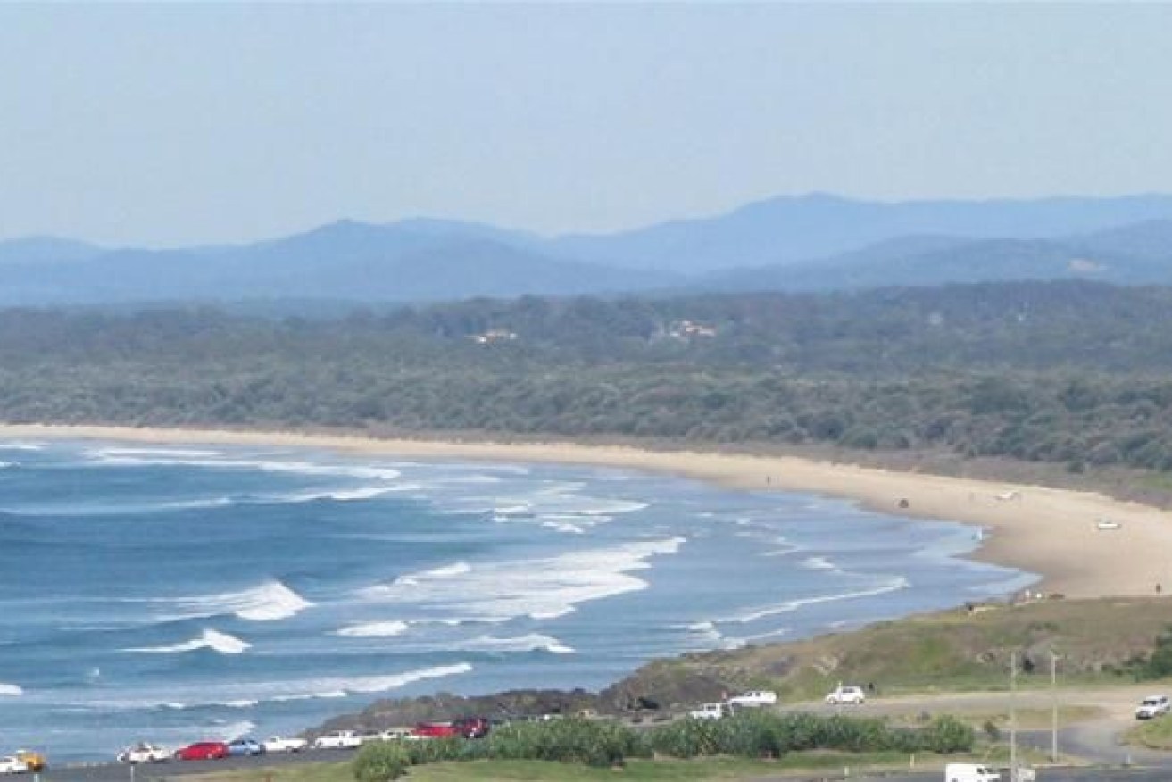 The teenagerswas bitten by a shark  north of Coffs Harbour.