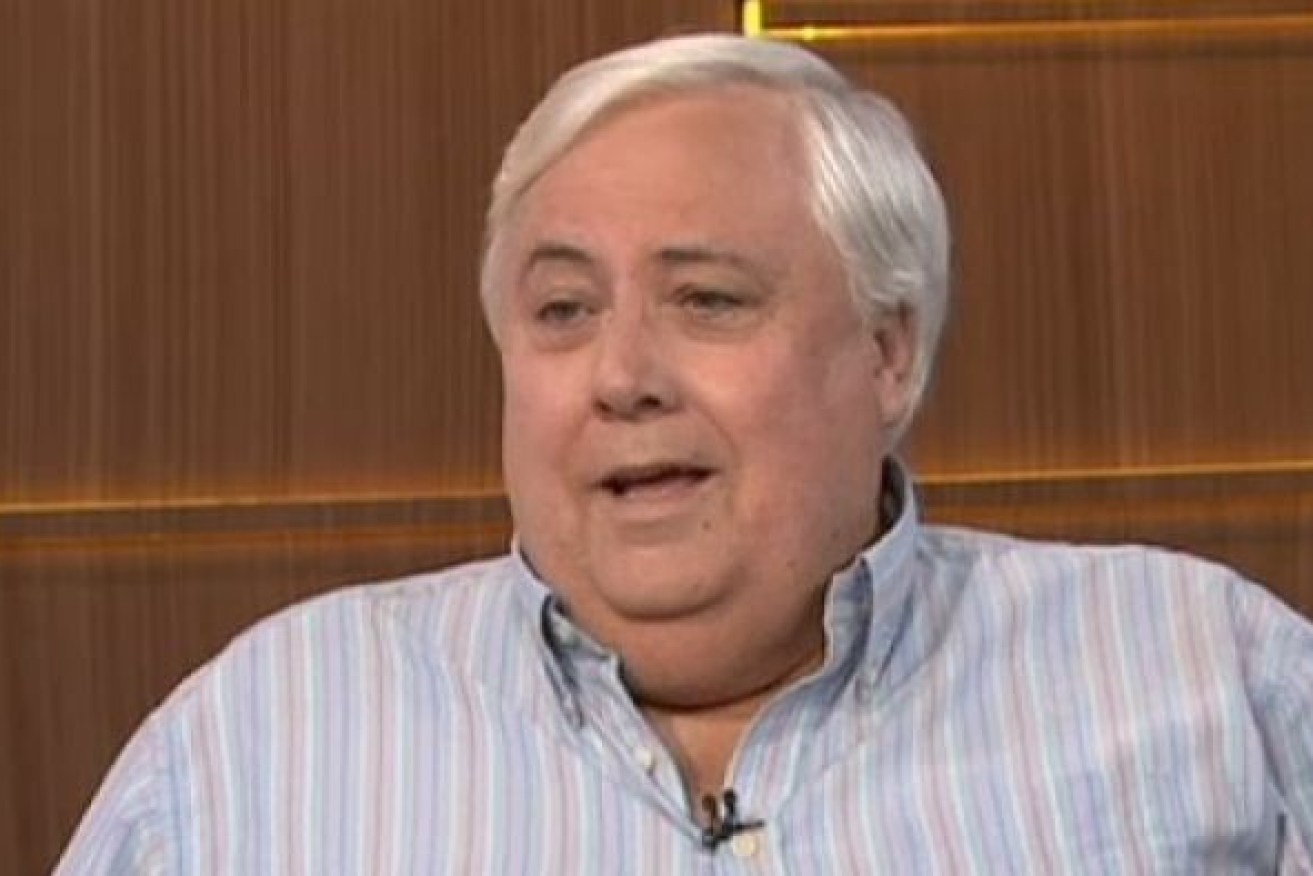 Clive Palmer said the stand his party took in the Senate "certainly played a view in the downfall of the Abbott government".