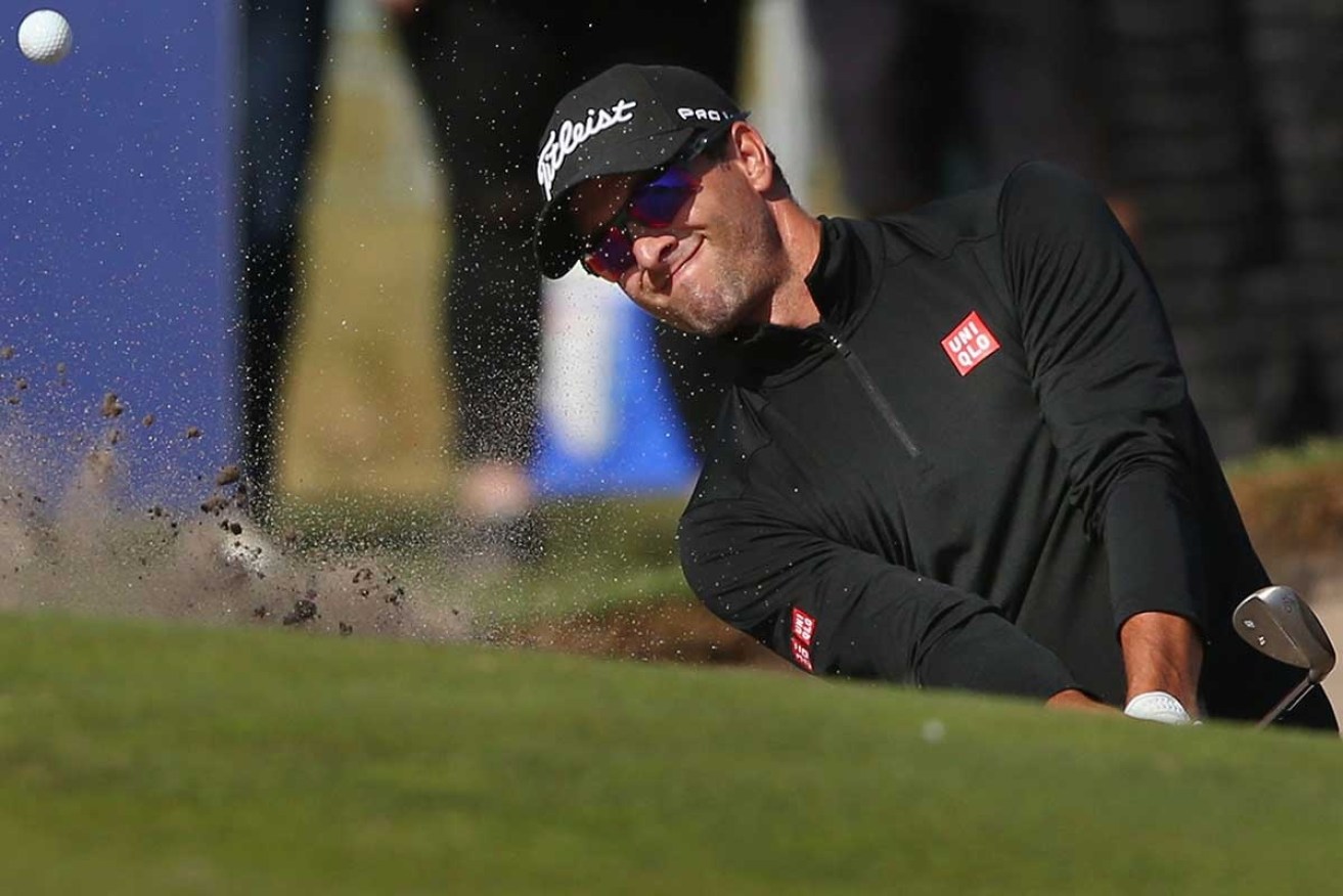 Adam Scott demonstrated an uncanny knack for reading the greens and sinking long putts.