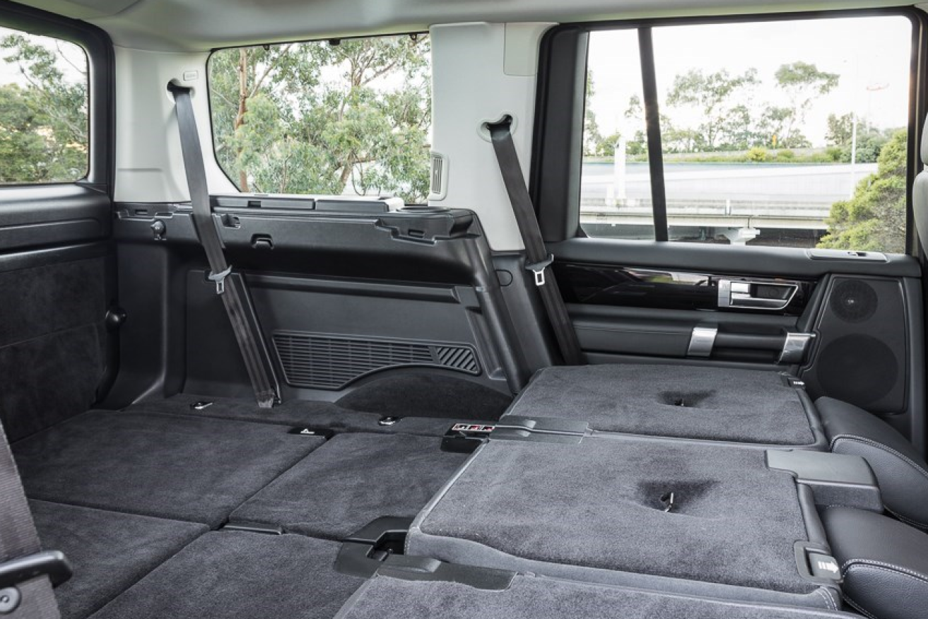 An incredible amount of space is earned with the easy fold-down seats.