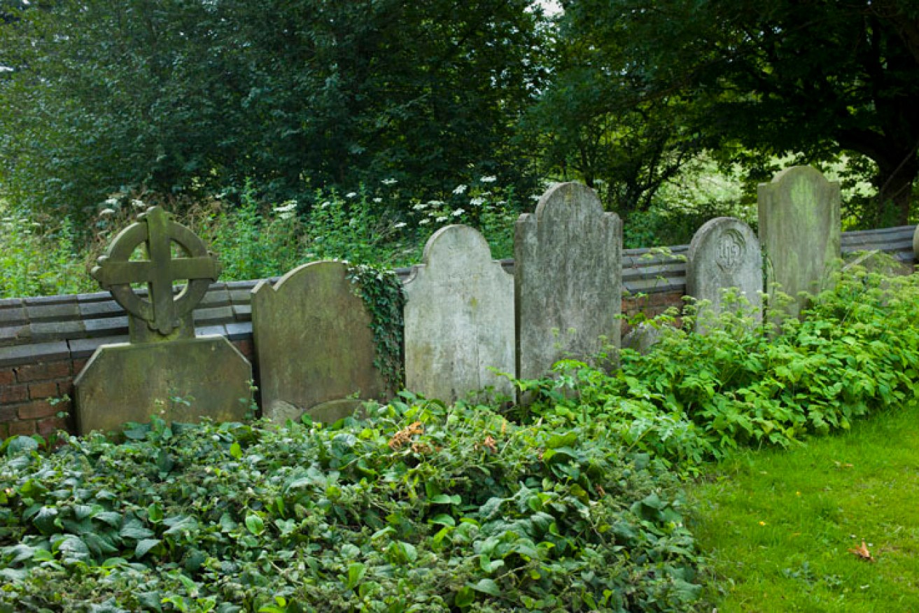 Human remains have been taken from a mausoleum at a cemetery in Melbourne, police say.