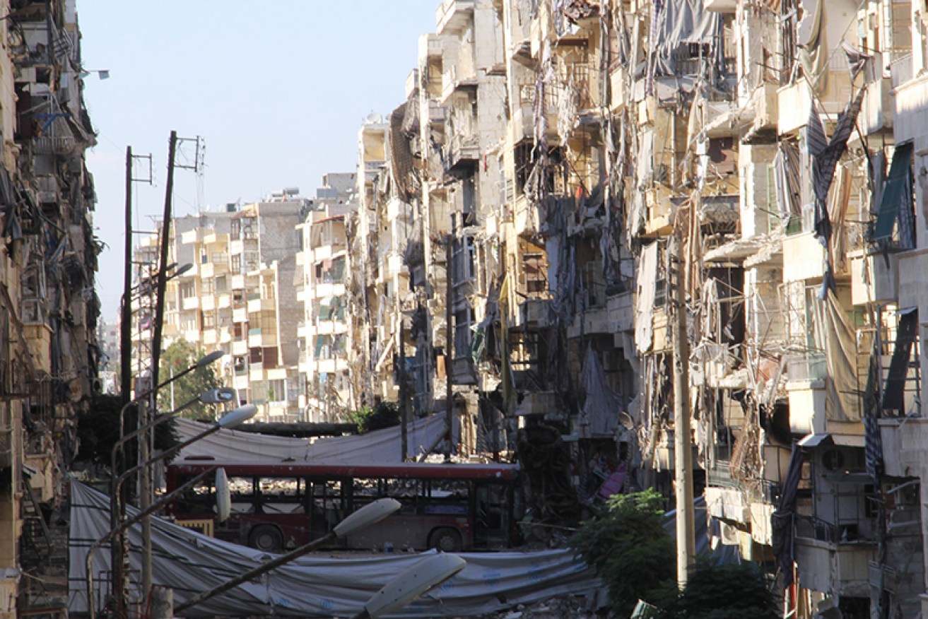 The Syrian city of Aleppo was damaged by chemical weapons in 2013. 