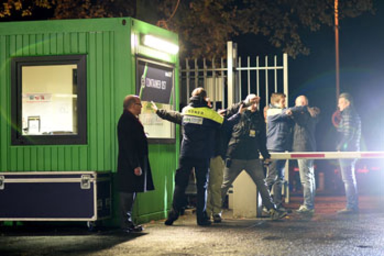 The security checks were extensive at the gate. Photo: Getty