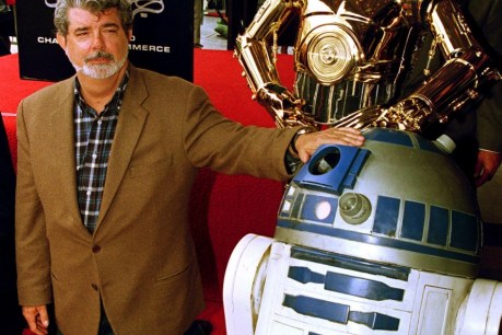 R2-D2 helps honour Lucas in Washington