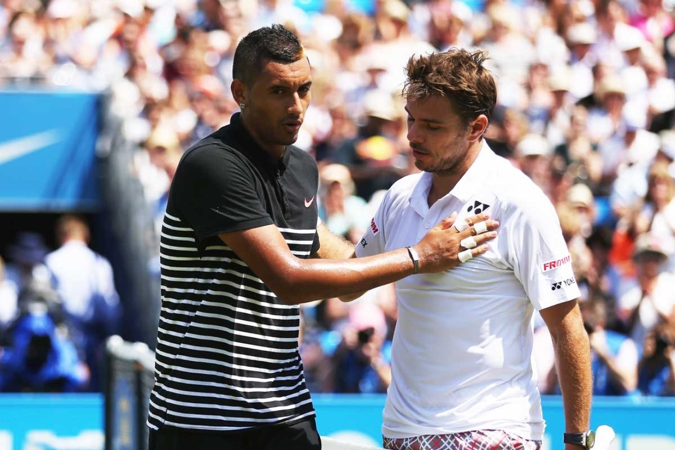 Stan Wawrinka says there are no hard feelings with Nick Kyrgios over his infamous sledge.
