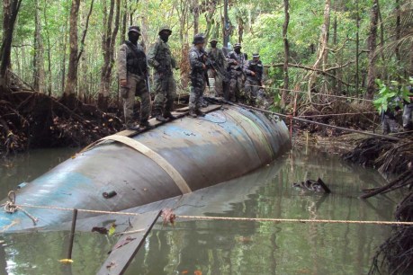 Homemade sub used to smuggle cocaine