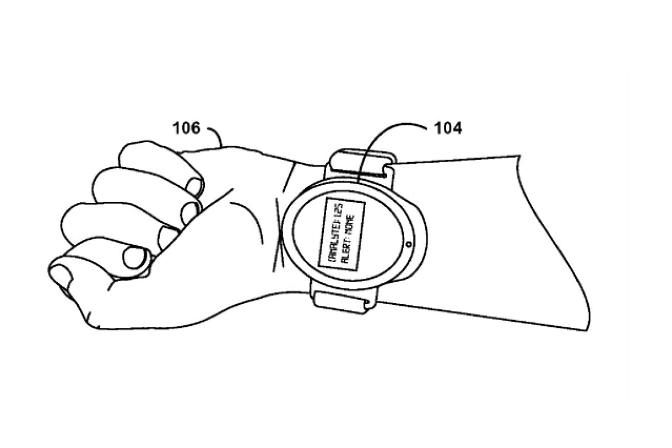 The smart watch can be hand-held or worn on the wrist. Photo: Google