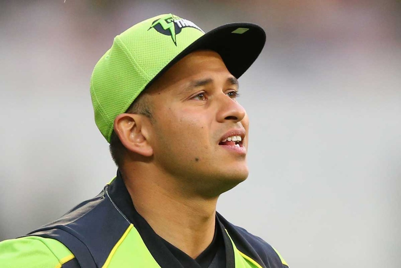 Usman Khawaja helped get the Aussies off to a blistering start. 