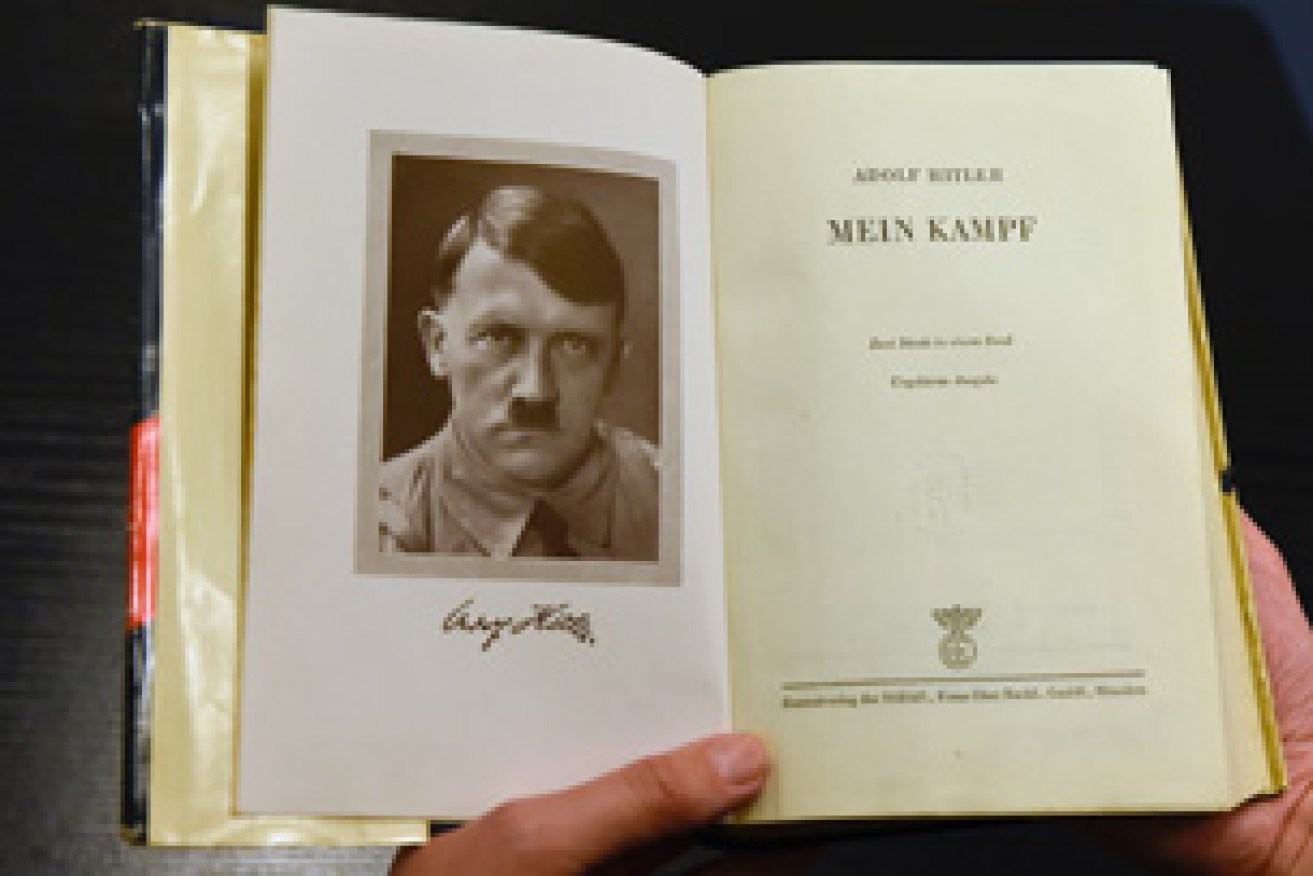 A German edition of Mein Kampf. Photo: Getty