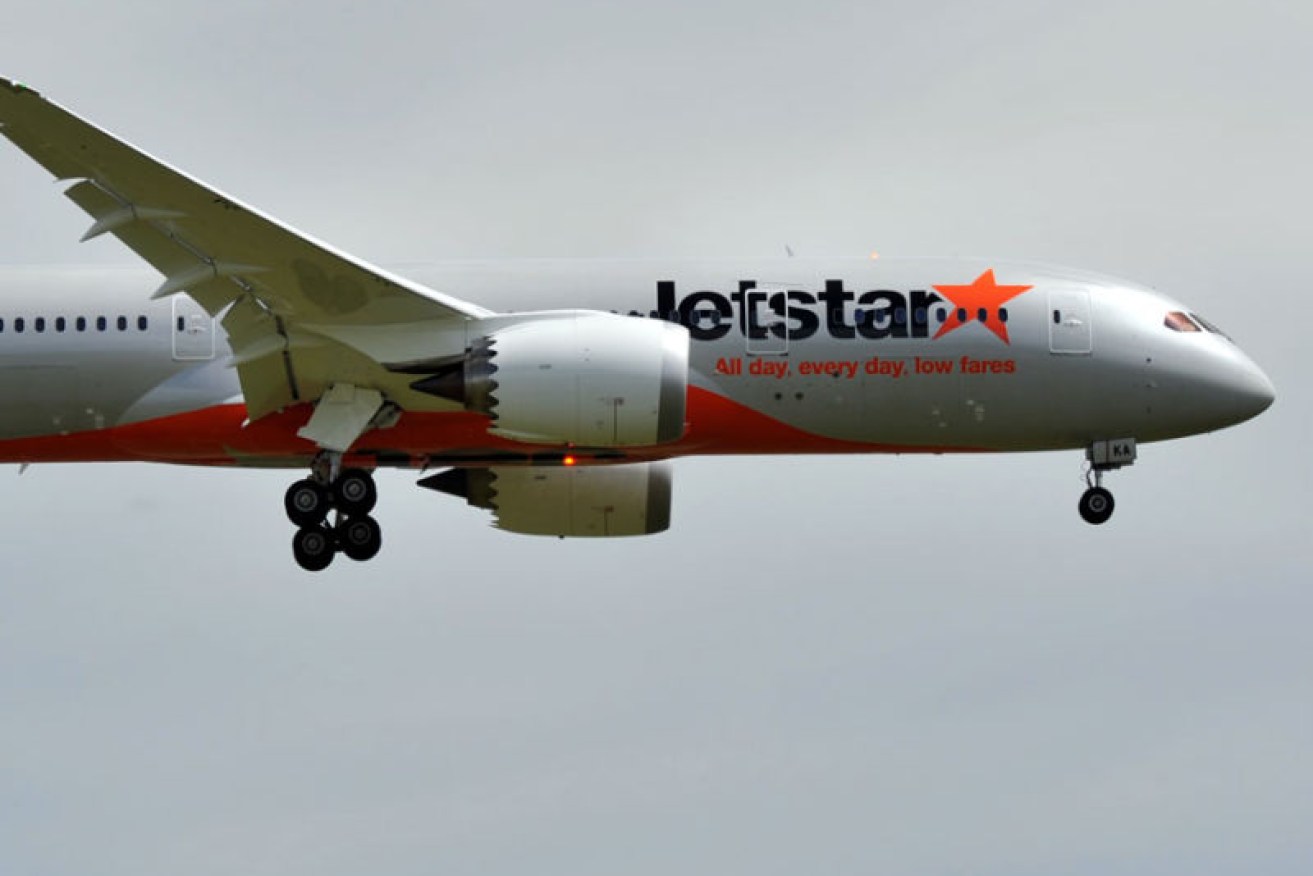 The Jetstar flight had to abort its landing to avoid the smaller plane hitting it. 