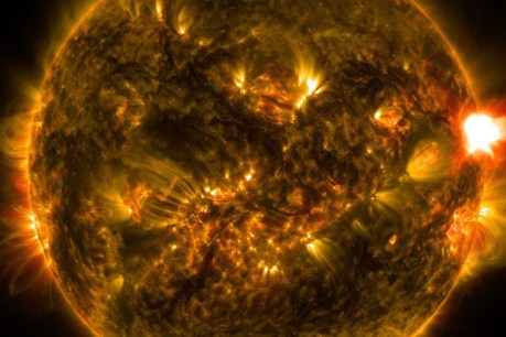 Solar flares used to predict space weather events
