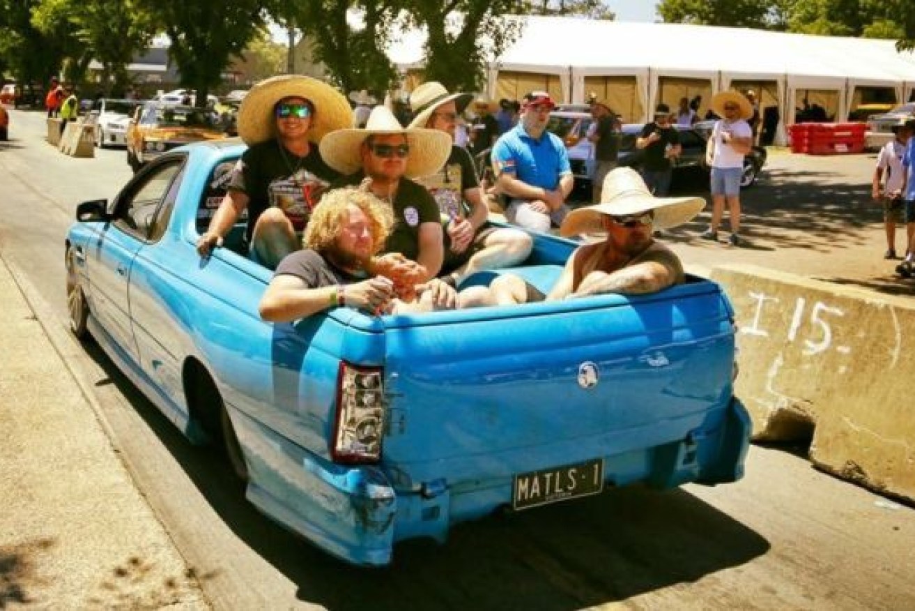 A man has died after falling off the back of a ute at Summernats 30 in Canberra.