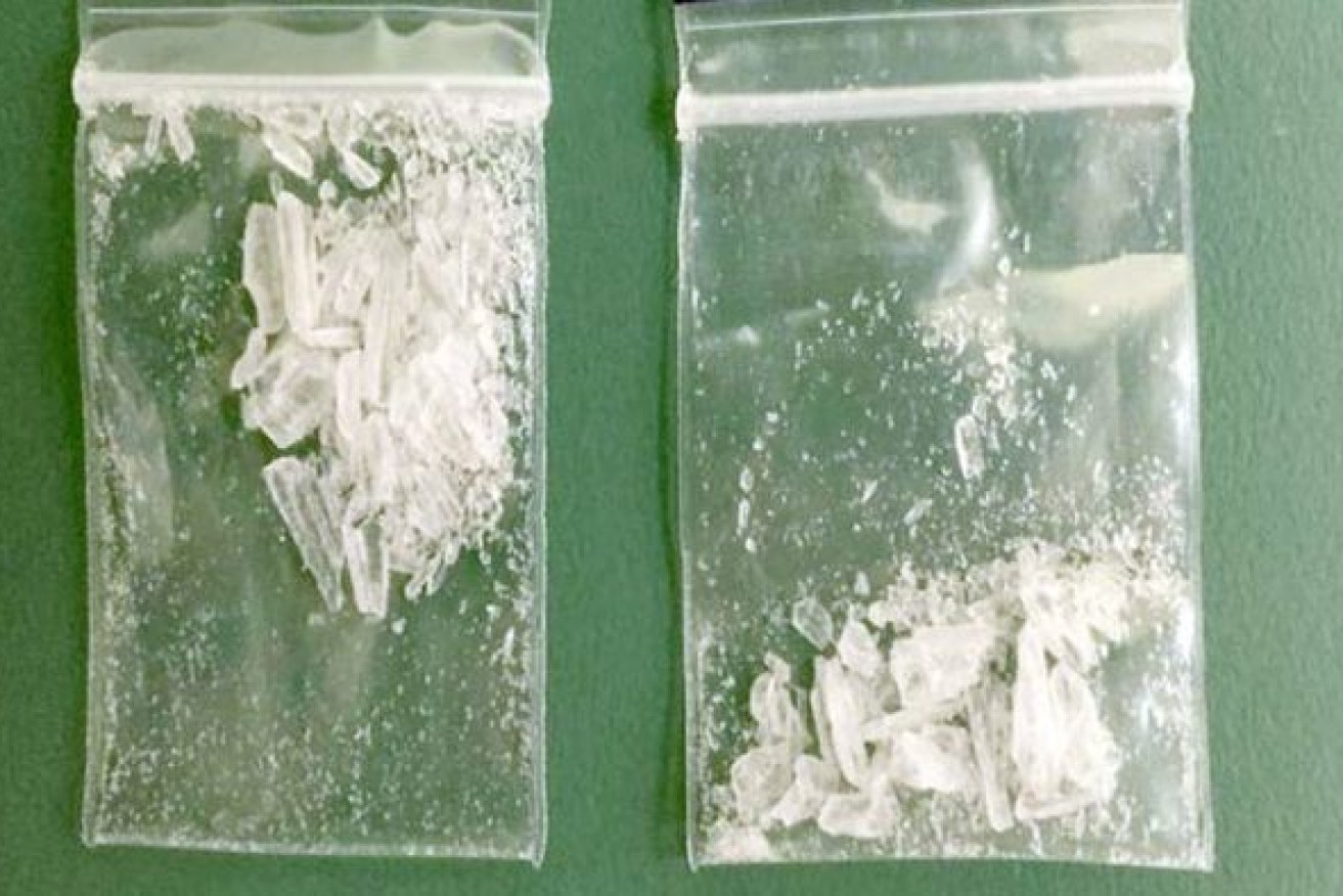 Authorities intercepted this batch of ice before it reached the street. 