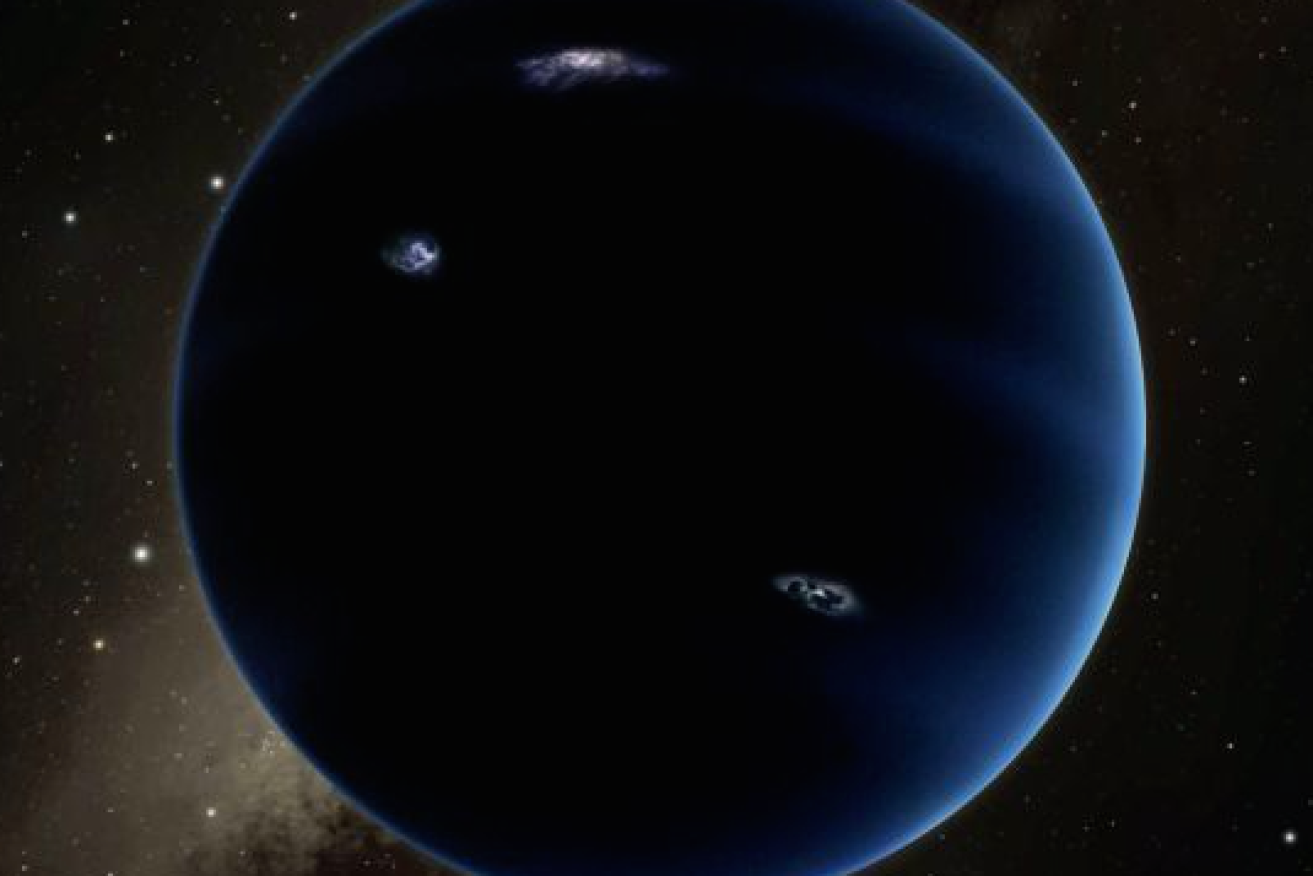 An artists impression of Planet Nine. Photo: CalTech