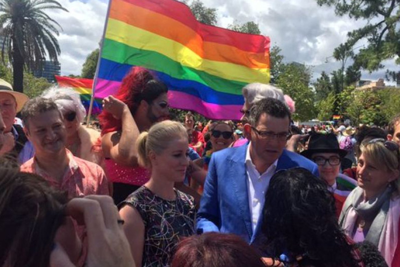 Victorian Premier Daniel Andrews took part in the Pride March. Twitter: Daniel Andrews

Twitter: Daniel Andrews