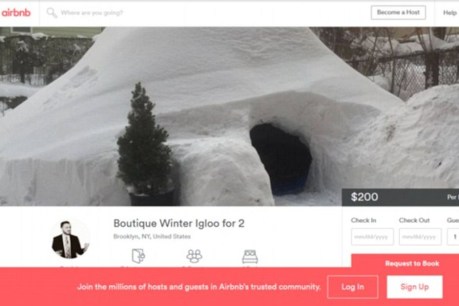 New Yorker builds igloo, lists on Airbnb for $200