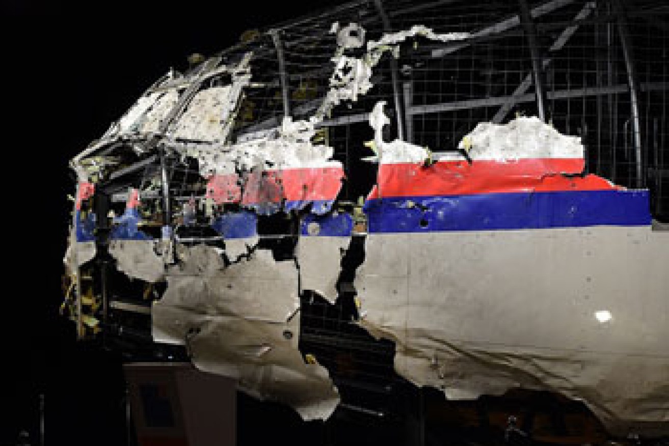 A Dutch Safety Board reconstruction of the MH17 aircraft, conducted in October 2015. 