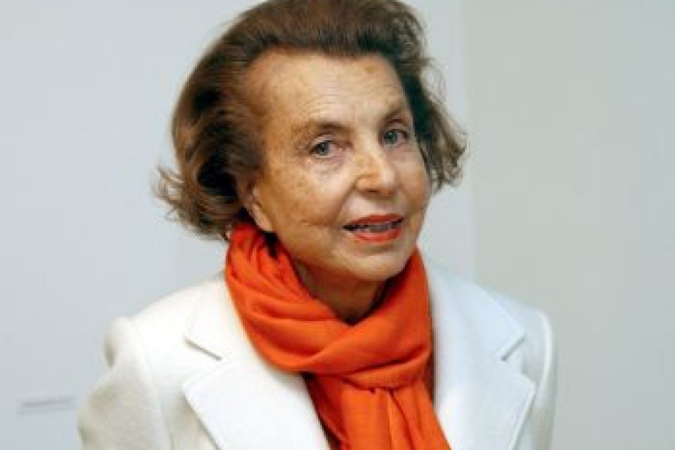 Liliane Bettencourt is the oldest on the rich list. Photo:AAP
