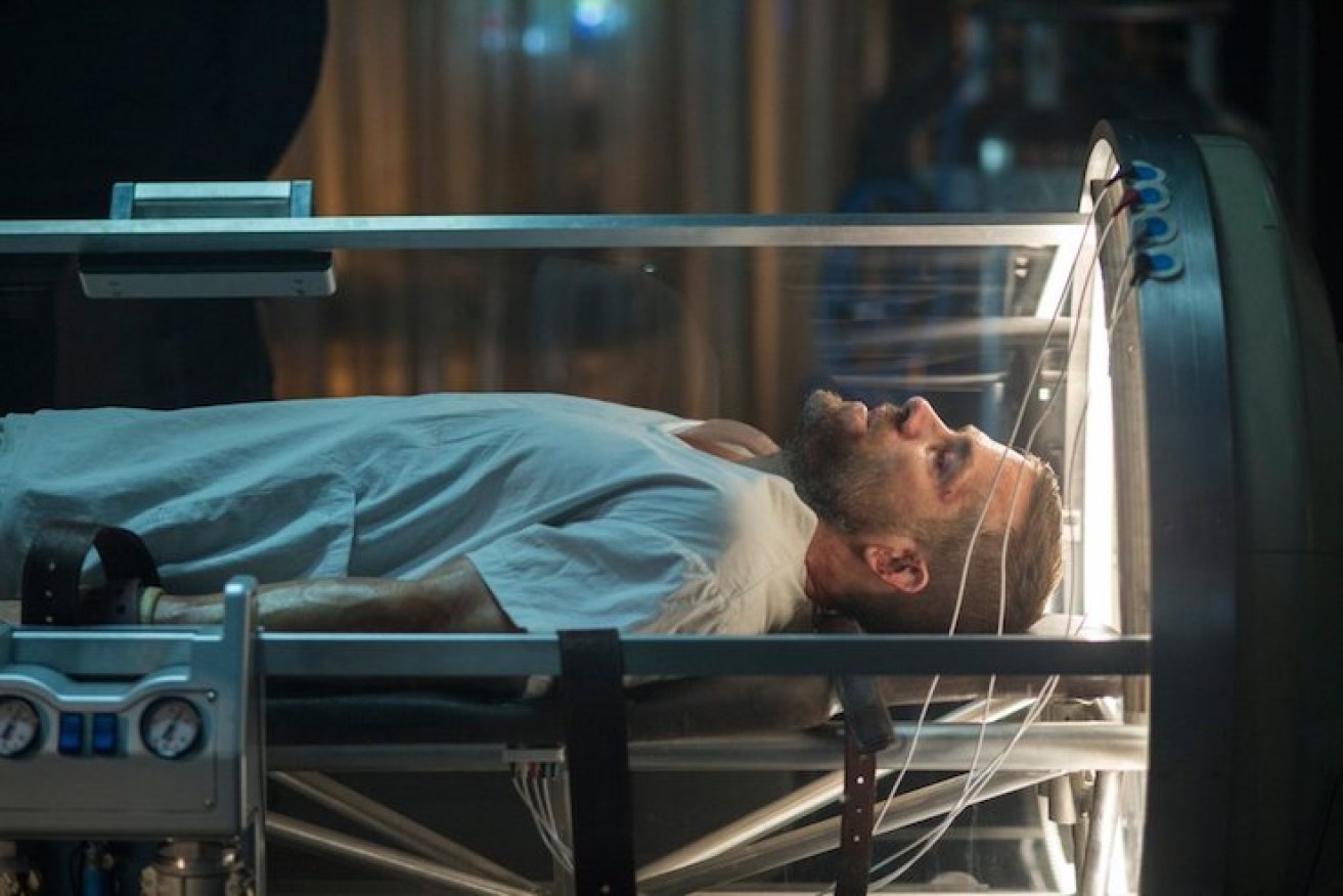 Ryan Reynolds as Wade Wilson enters treatment. 