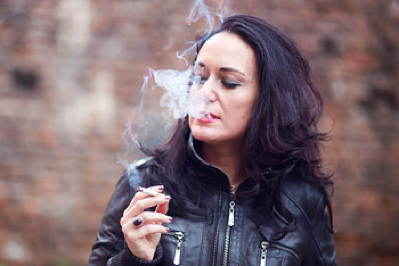 Smoking is a risk factor for heart disease in women (and men). Photo: Getty