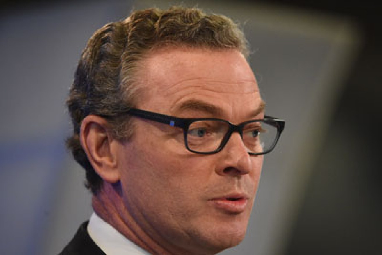 Chris Pyne said on Friday a double dissolution was a 'live option'. Photo: Getty