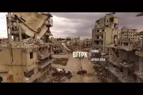 Drone footage reveals ruins of Syrian war