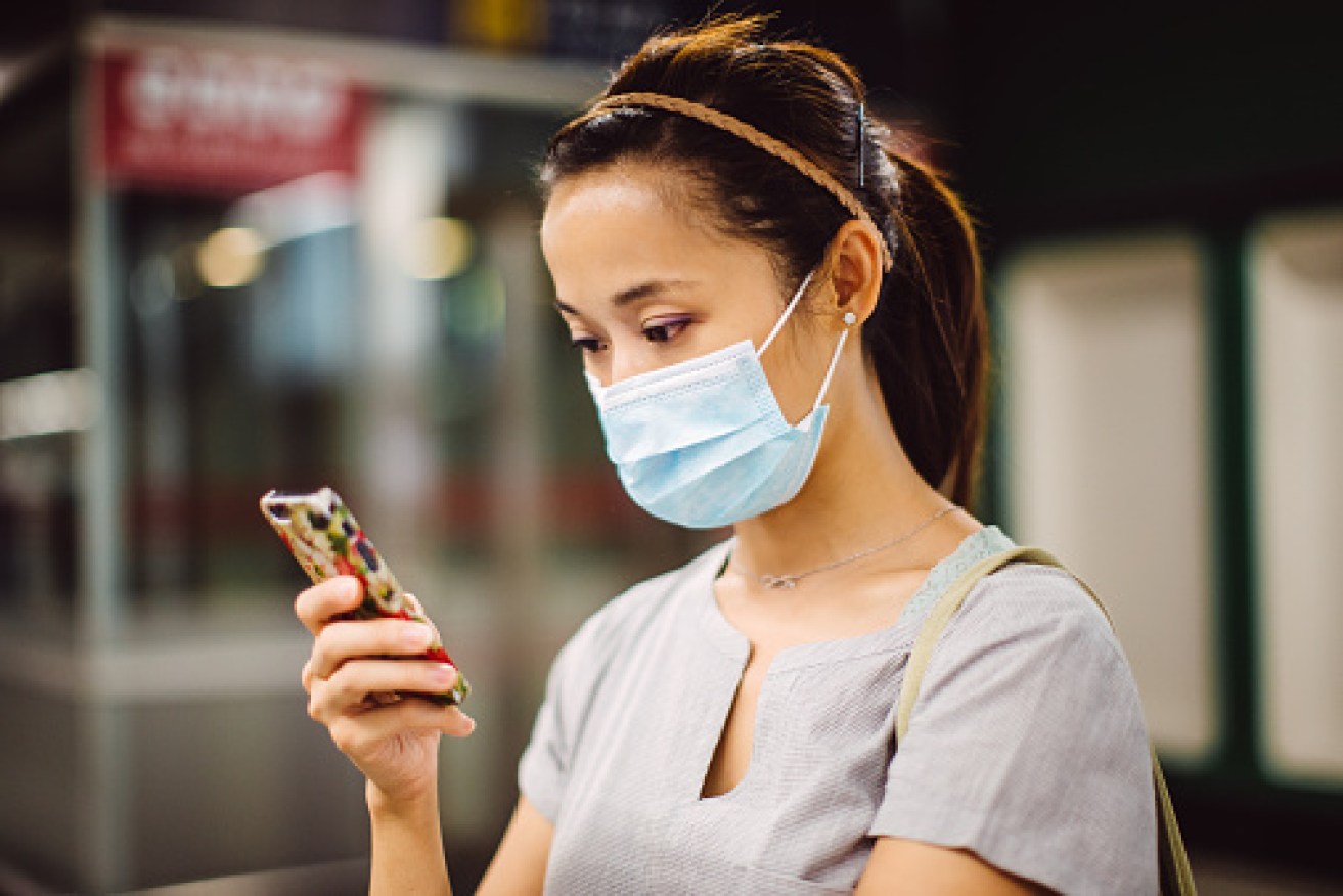 The problem is no where near face mask levels in Australia. Photo: Getty. 