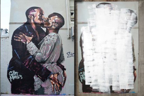 Kanye meets Kanye: stand-off with singer over mural