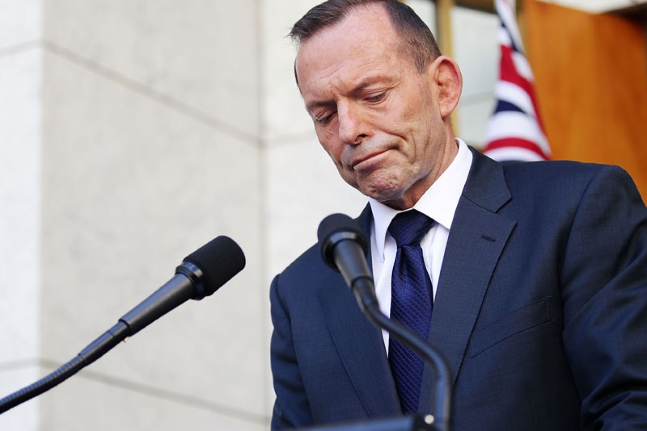 Tony Abbott continues to rock the Coalition boat. Photo: AAP