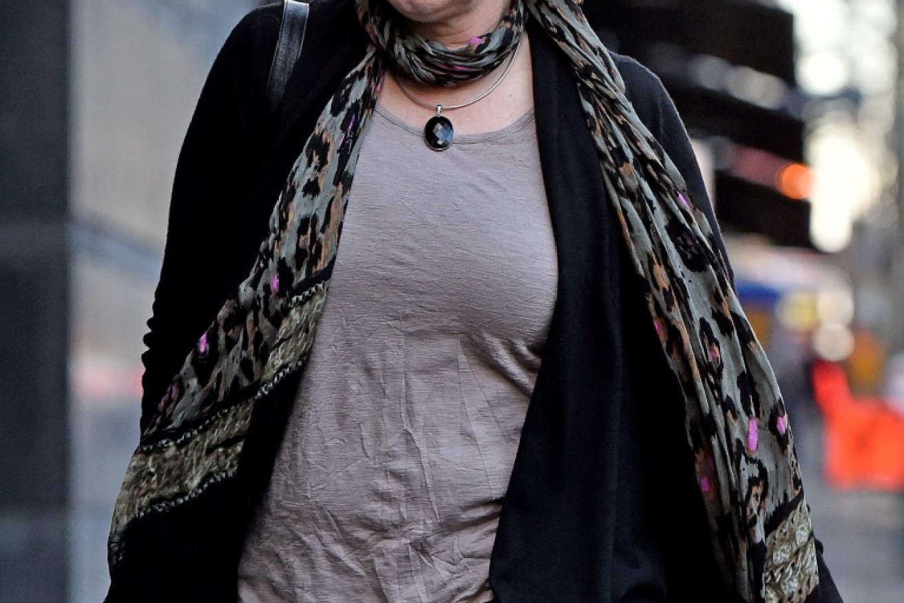 Australian of the Year Rosie Battie on her way to give evidence at the family violence royal commission. Photo: Getty