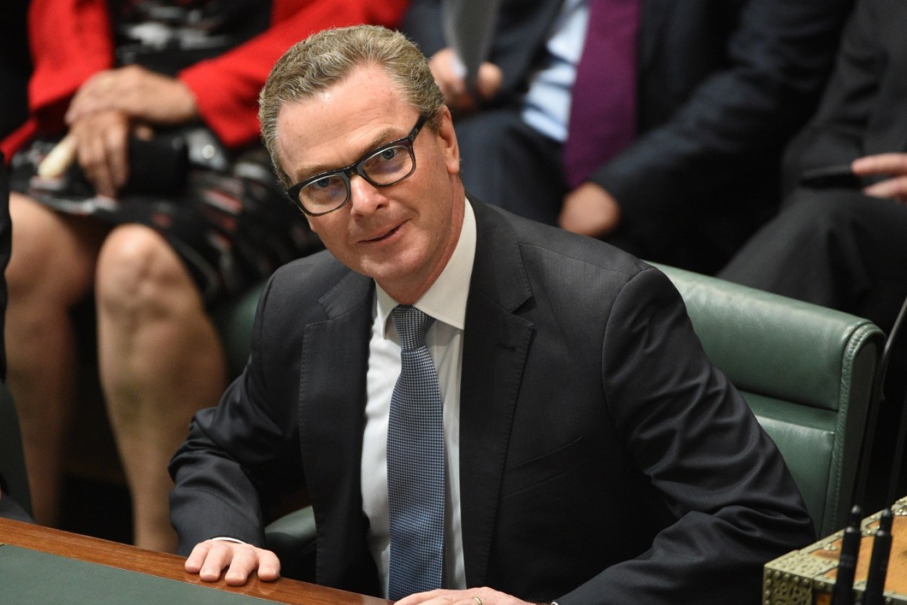 Christopher Pyne rejected suggestions he changed policy for the private education sector after the Liberal Party received a Chinese donation.