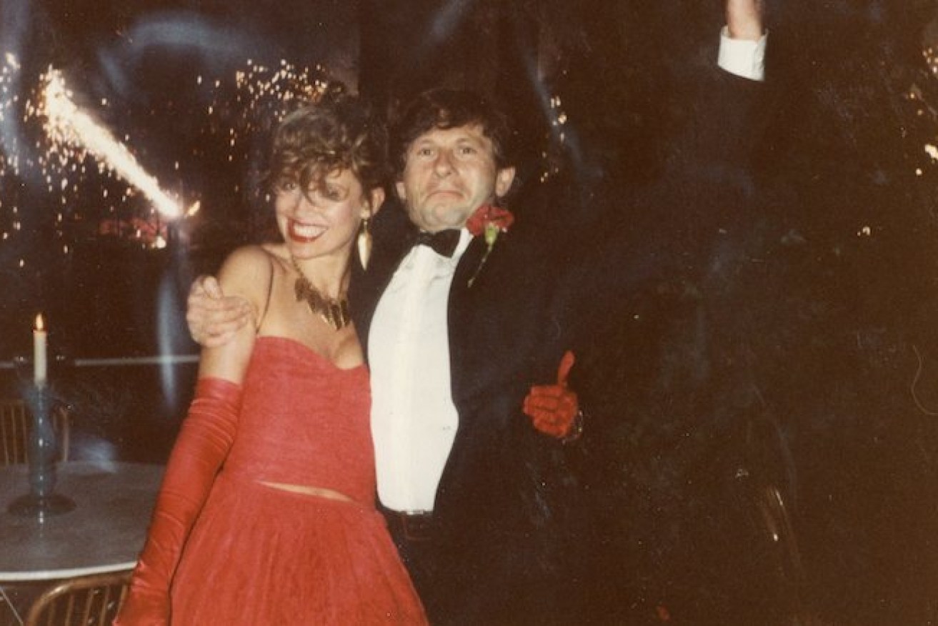 Hobbs with Roman Polanski at a ball in the 70s.