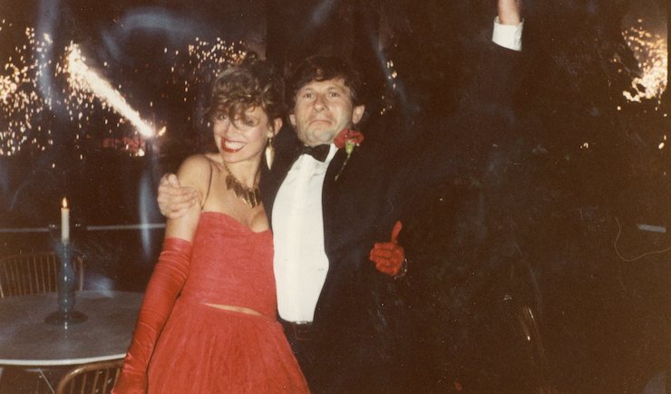 Hobbs with Roman Polanski at a ball in the 70s.