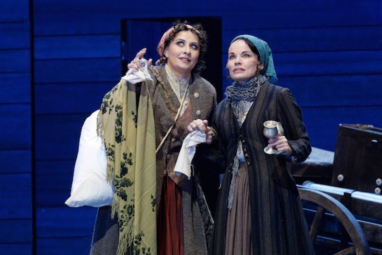 Nicki Wendt (left) and Sigrid Thornton. Photo: Jeff Busby