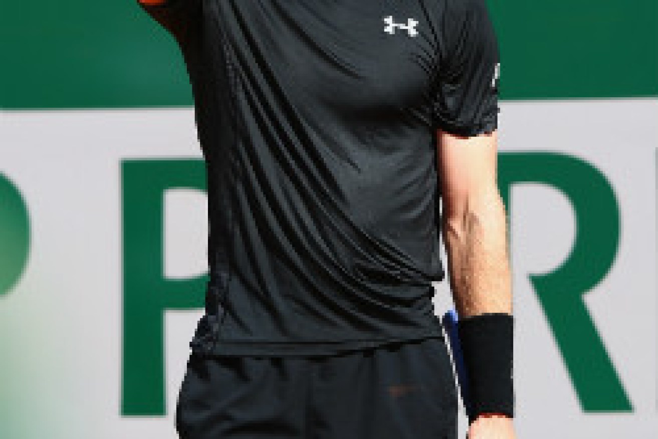 Murray was frustrated throughout his clash with Nadal. Photo: Getty