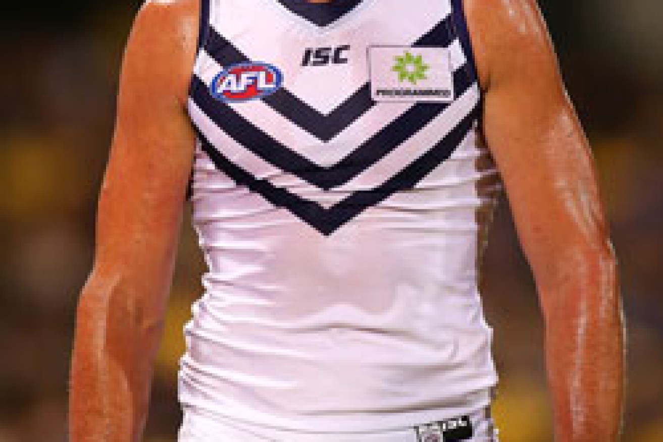 A massive man and a massive loss: Sandilands is dejected post injury. Photo: Getty
