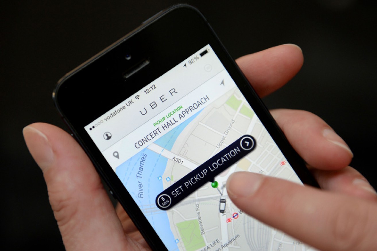 Uber's ride-share app c