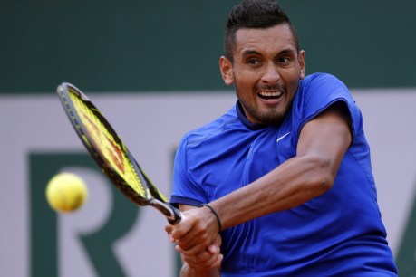 Kyrgios clashes with umpire at French Open