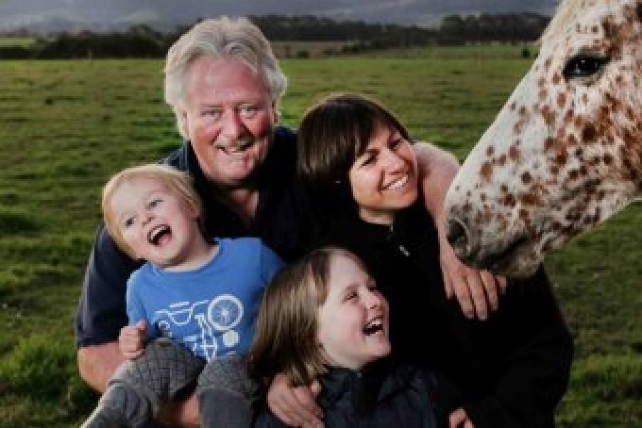 Marian McDonald, pictured with her family, says farmers are struggling.