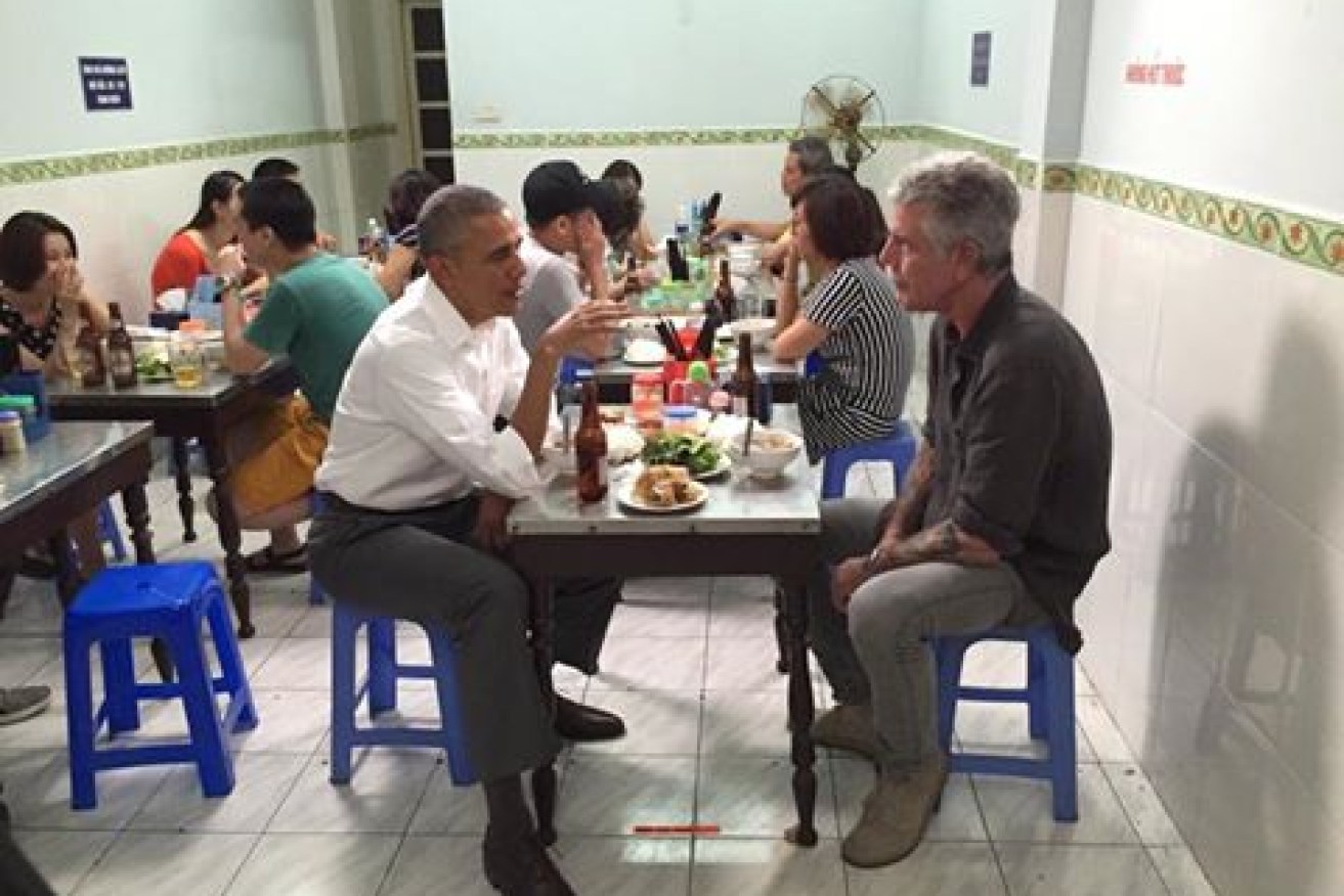The meal cost $6, according to Anthony Bourdain. Photo: Facebook