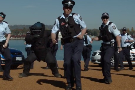 ACT Police do the &#8216;Running Man Challenge&#8217;