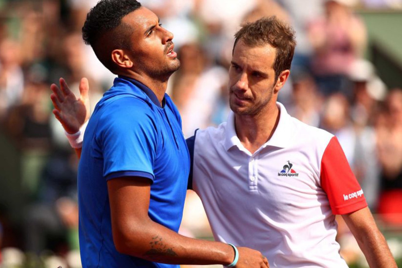 Kyrgios screamed 'Get out of my box'.