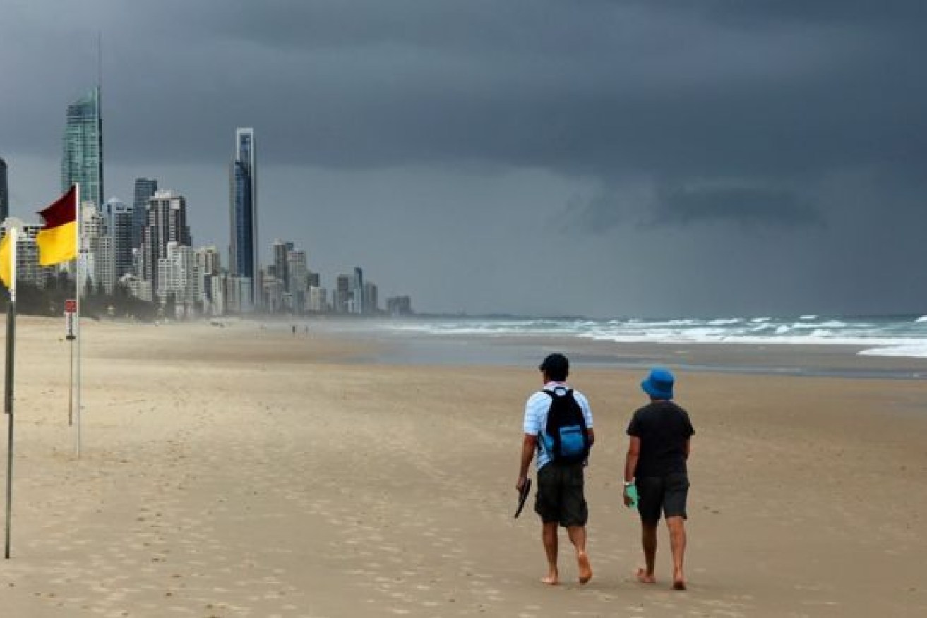 All beaches Gold Coast are closed as severe weather hits Australia's eastern half.