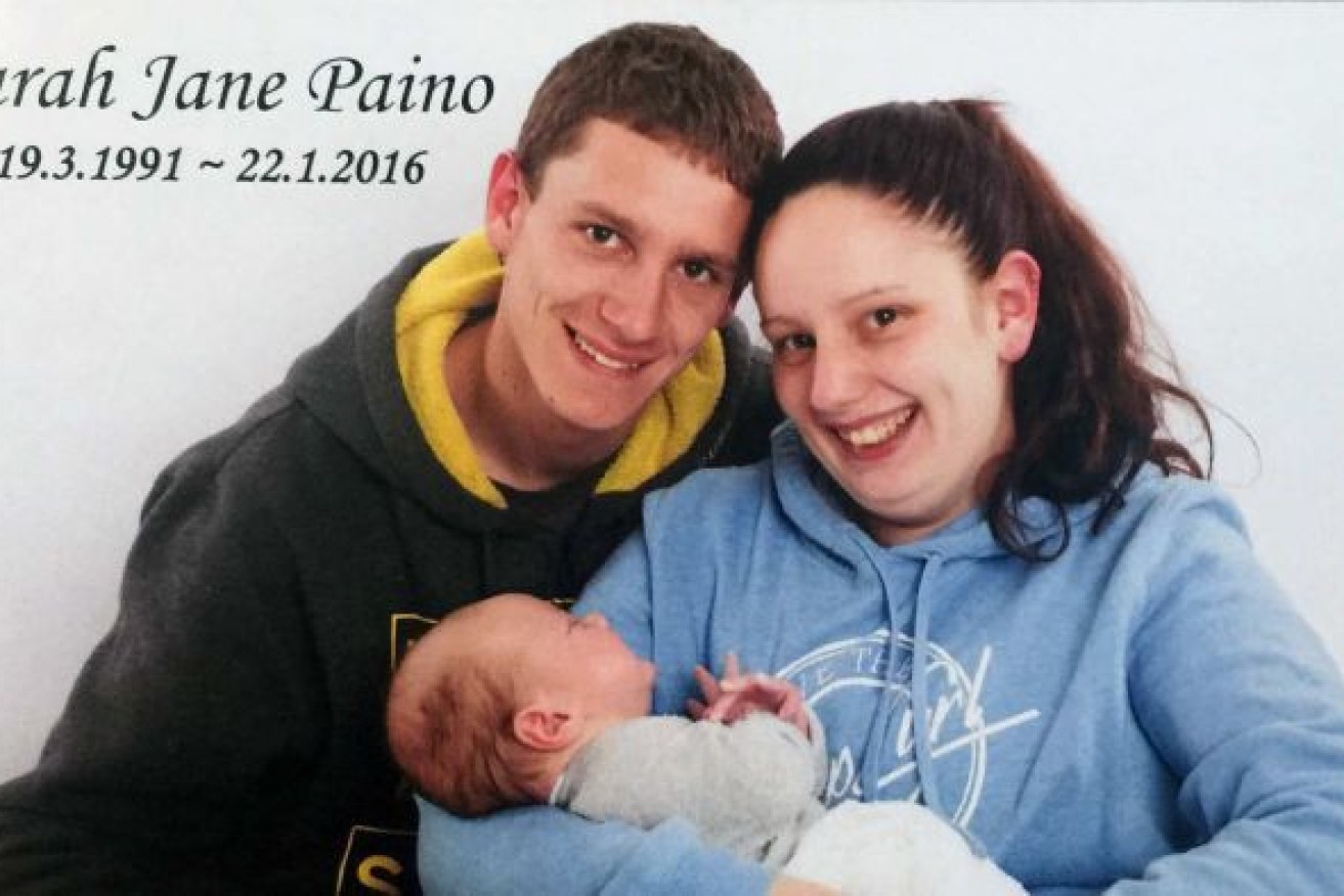 Sarah Paino's son escaped injury in the crash and her unborn son was safely delivered.