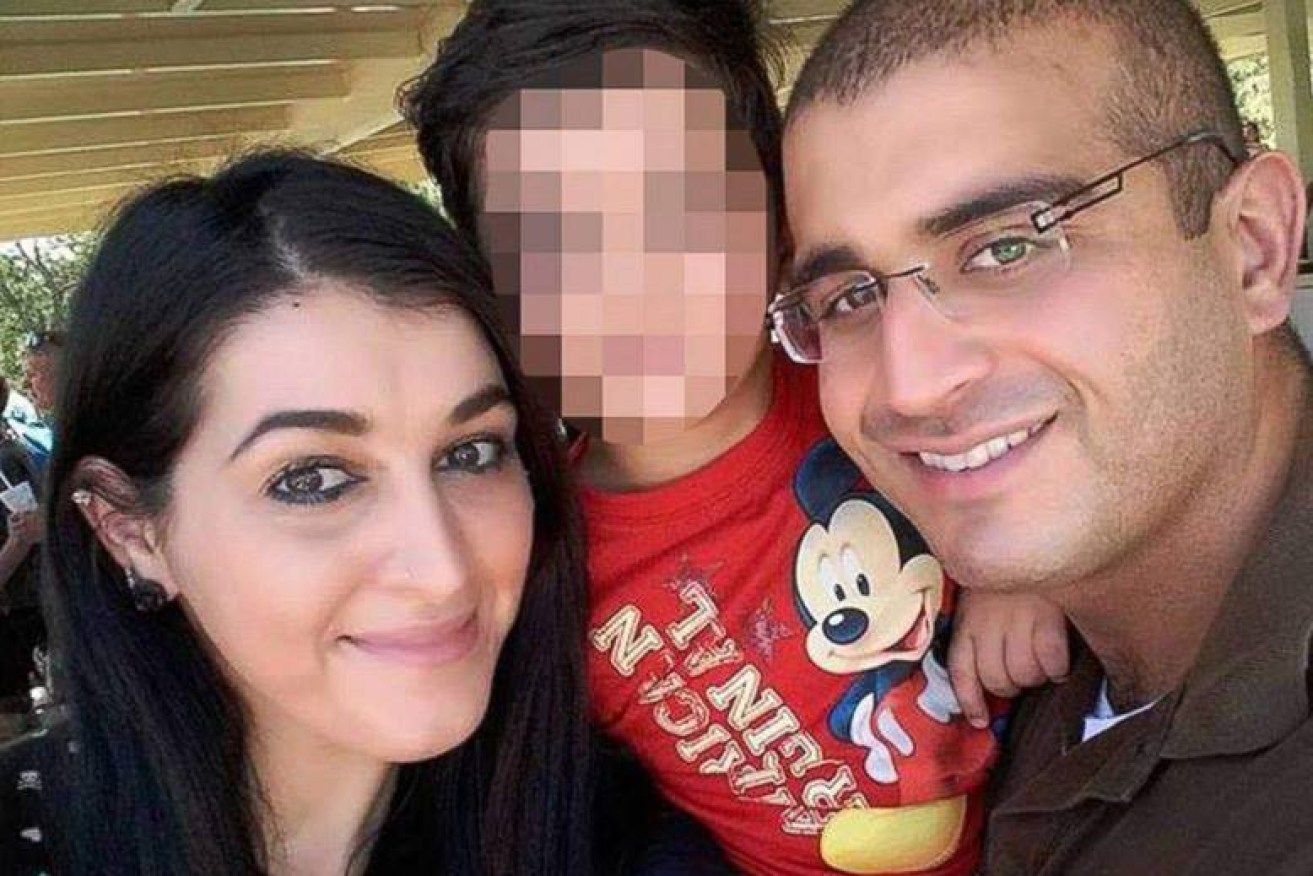 Orlando gunman Omar Mateen and second wife Noor Zahi Salman. Photo: Facebook