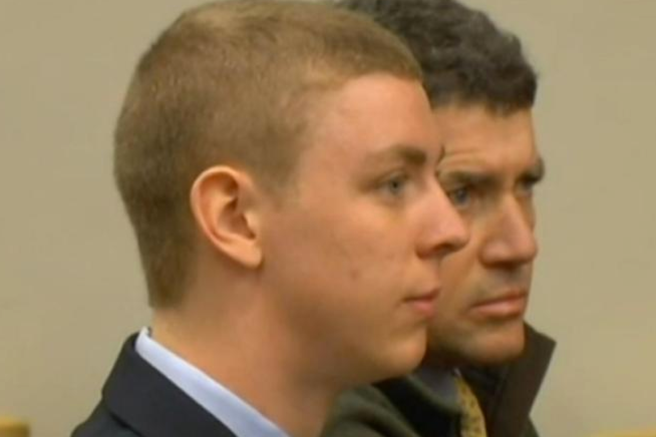 Turner's father (right) told the court he shouldn't go to jail despite being found guilty. Photo: NBC News