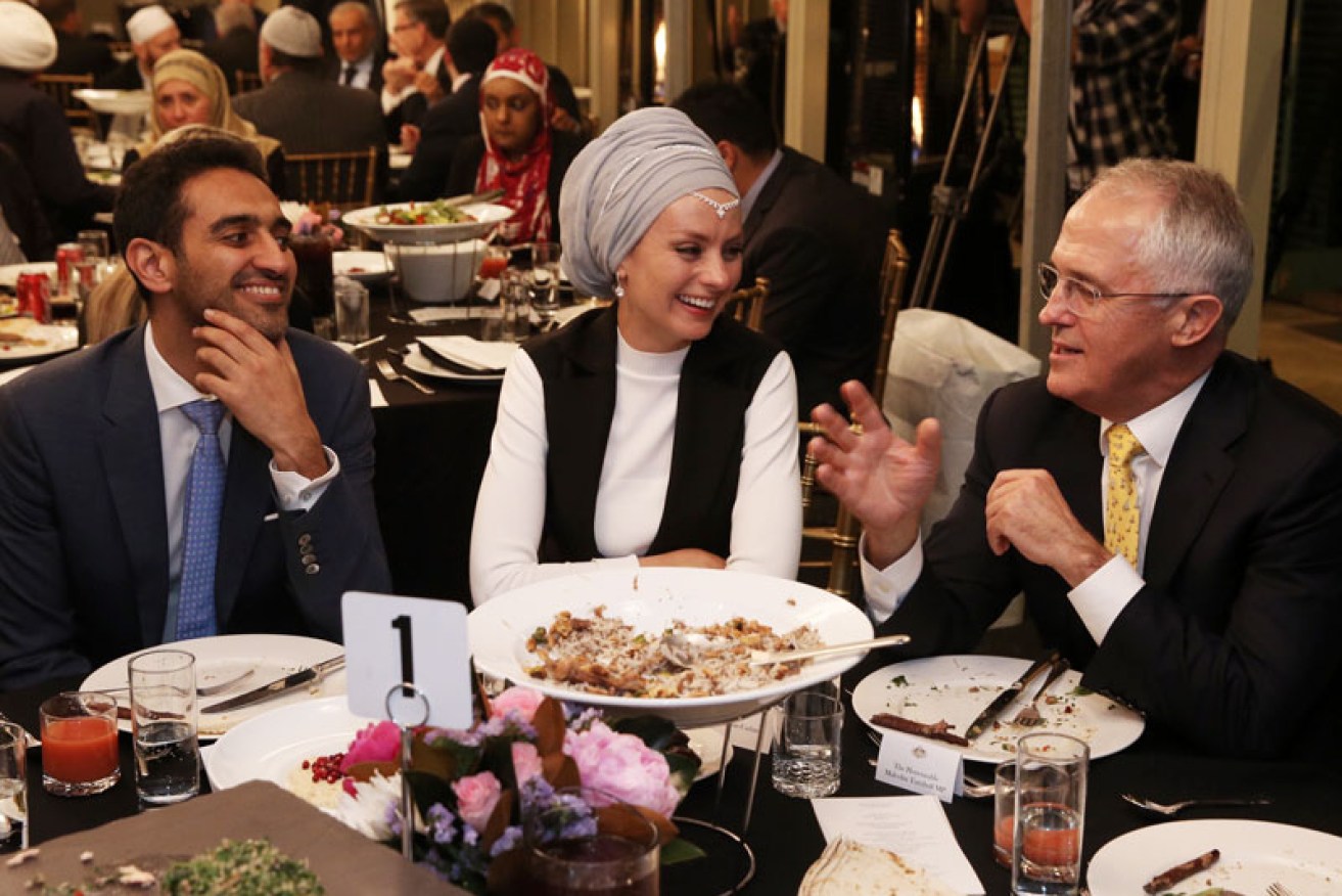 Aly and wife Susan Carland were guests of Malcolm Turnbull  last year.